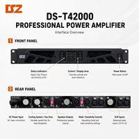 Amplificateur de puissance numérique 4 canaux 4*3000W OEM ODM, montage en rack 1U, amplificateur de classe D pour système audio professionnel