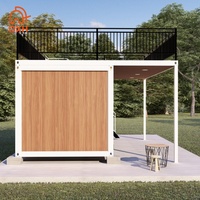Maison préfabriquée moderne en conteneur, maisonnette prête à l'emploi avec salle de bain, maisons portables économiques
