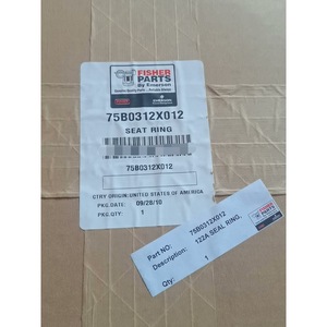 Joint d'étanchéité Fisher Seat Ring 75B0312X012 pour équipement d'automatisation industrielle - Product Image 1