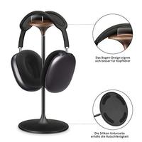 Soporte De Auriculares De Madera De Nogal Y Aluminio Para Airpods Max Beats Bose Sony