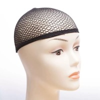 Filet à cheveux en nylon noir de haute qualité pour la fabrication de perruques, bonnet en maille élastique pour femmes, accessoires de doublure de perruque