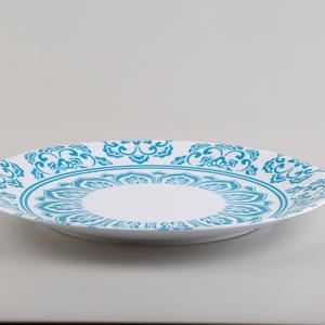 Assiette à fruits en mélamine de 10 pouces avec impression de décalcomanie céramique, plat alimentaire durable - Product Image 4