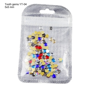 Yantuo हॉट सेल छोटे लविंग हार्ट टूथ रत्न दांतों की कला के लिए ढीला स्फटिक ग्लास बैग पर बहुमुखी उपयोग - Product Image 3