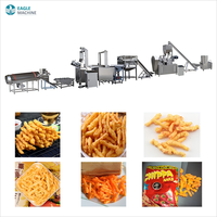 Ligne avancée d'extrusion de collations Cheetos Kurkure Machine de friture de bouffée de maïs entièrement automatisée pour la production de collations savoureuses et croustillantes