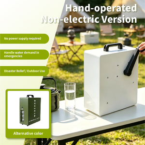 Purificateur d'eau portable manuel, sans alimentation électrique, système de filtration à haut débit pour le camping en plein air - Product Image 2