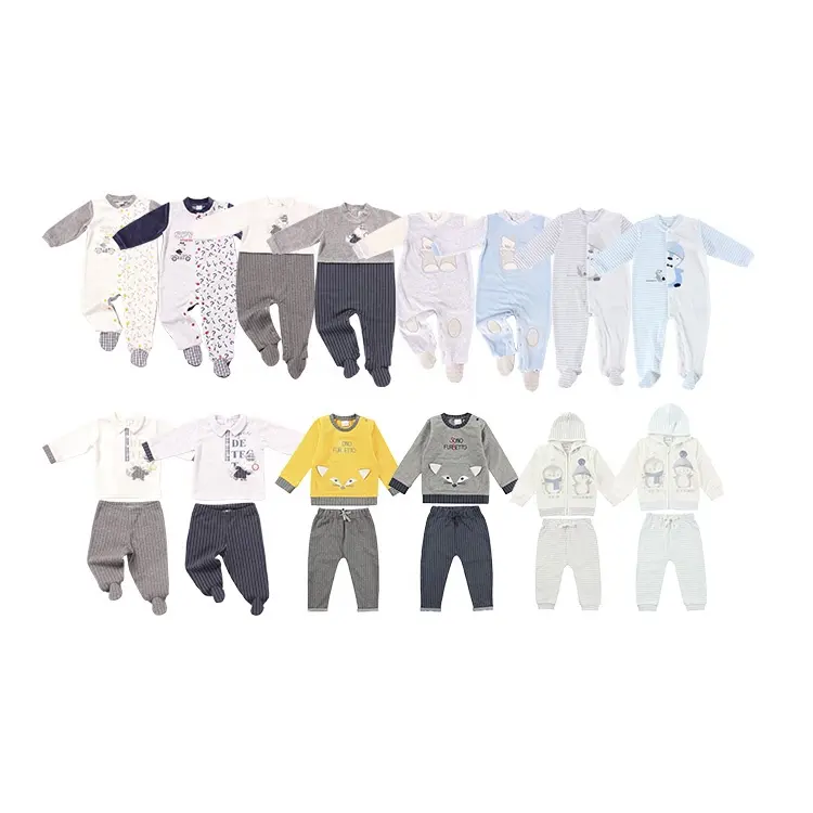 Babies Clothes Wholesale Custom Supplier Babi Clothes Suit New Born Girl Wear Outfits Toddler Clothing Set Baby Boys' Rompers Infant Jumpsuit