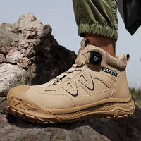 Chaussures de sécurité montantes GUYISA pour hommes, anti-écrasement, anti-perforation, imperméables, avec embout en acier, pour le travail en usine