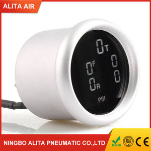 ชุดเกจวัดแรงดันลมแบบดิจิตอลคู่ขนาด 52 มม. พร้อมจอ LED แสดงผล <span class=keywords><strong>5</strong></span> แบบ รองรับแรงดันลม 200 <span class=keywords><strong>Psi</strong></span>/บาร์ สำหรับระบบกันสะเทือนแบบถุงลม ผลิตใหม่ ราคาประหยัด - Product Image 2