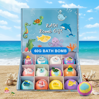 Lot de 12 bombes de bain surprise OEM, senteurs vanille, menthe poivrée, gardénia, marque privée, cadeau pour enfants