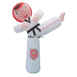 Boneka Taekwondo Tiup/Figur Karate Tiup untuk Iklan Menendang Kartun Makan Malam Menendang Luar Ruangan Gratis Pengiriman! 2,5 MH