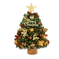 Nouvel Ornement de Noël en PVC Rouge pour Table, 45-90mm, en Forme de Souche d'Arbre, Kit DIY pour Décoration de Fêtes