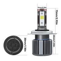 Phare de moto LED AM6 H4, phare antibrouillard pour moto, ampoules Hi Lo AC/DC pour accessoires de moto