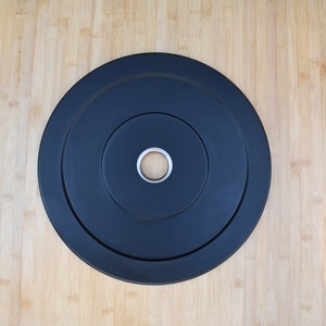 Bán buôn đĩa tạ cao su đen, chất lượng cao, trọng lượng tự do, phù hợp với phòng tập thể dục tại nhà. Có thể tùy chỉnh LOGO. - Product Image 5