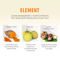 Curcuma Ventre Minceur Crème Brûleur de Graisse Anti-Cellulite Gingembre à Base de Plantes Vitamine C Ingrédients Raffermissant Sueur Chaude OEM