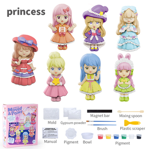 Tranh Thạch Cao Cho Trẻ Em Đồ Chơi Búp Bê Tô Màu Nam Châm Cho Tủ Lạnh Tự Làm Thủ Công Sáng Tạo - Product Image 4