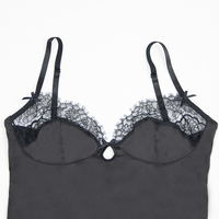 Robe de nuit mi-longue, pyjama, lingerie pour femmes, dentelle, vêtements de nuit, robe de nuit en gros, lingerie