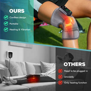 3-en-1 inalámbrico calentado vibración rodilla hombro codo almohadilla masajeador - Product Image 5