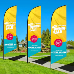 Хит продаж: индивидуальный пляжный флаг-баннер, наружный флаг-баннер с индивидуальной печатью - Product Image 4