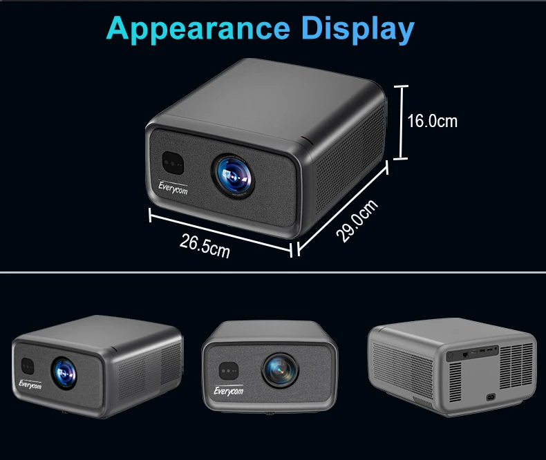 2800 ANSI High Brightness 1080P LCD 4K Projector - OEM/ODM