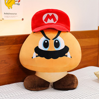 Peluche Mario Champignon, Poupée en Peluche Mario, Coussin pour Enfants, Poupée de Dessin Animé, Porte-clés, Cadeau d'Anniversaire pour Garçons