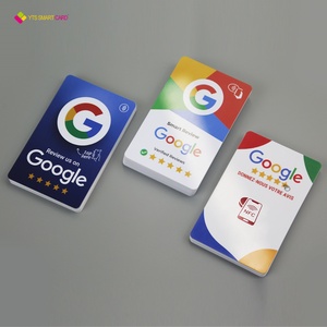 Carte NFC Google Review personnalisée YTS avec impression programmable, code QR et support en plastique pour réseaux sociaux - Product Image 4