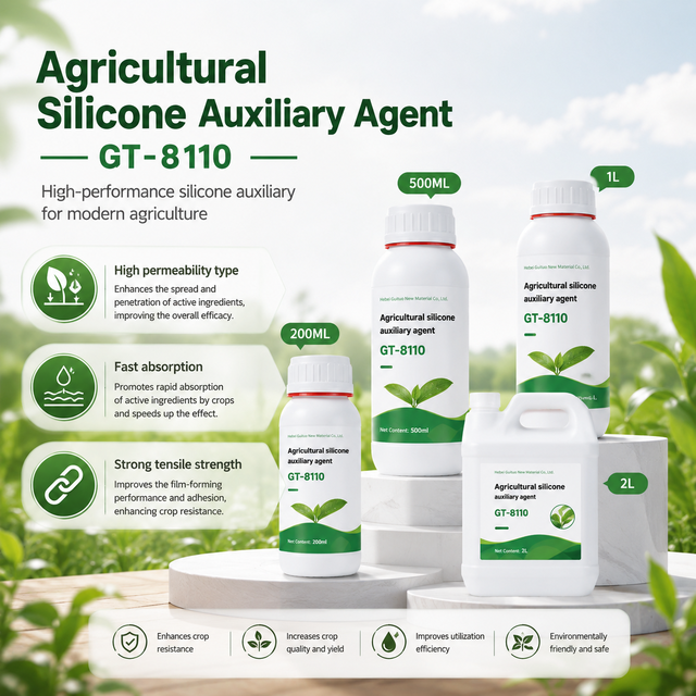 Agricultural Silicone Auxiliary Agent, High Permeability Type for Rapid Leaf Penetration & Fast Absorption, Boosting Efficacy