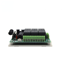 Module de relais universel à 6 canaux DC 12V 24V, télécommande sans fil, interrupteur de porte de garage en plastique, 433 MHz, émetteur RF à 6 boutons, 200 m