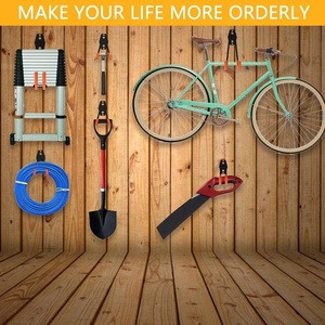 12Pack Organizer Heavy Duty Wall Mount Tool Holder for Organizing Power Tools <strong>Ladders</strong> Steel Garage <strong>Storage</strong> Utility <strong>Hook</strong> - Product Image 5