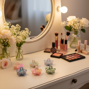 กิ๊บติดผมรูปดอกไม้ Nk ขนาด 8 ซม. พลาสติกหลากสีสำหรับผู้หญิงและเด็กผู้หญิง - Product Image 4