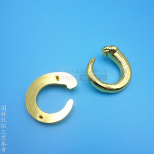 Zinc Alloy <b>Bag</b> Hardware C Shape Hook 30mm For <b>Bags</b> High Quality Custom Metal <b>Accessories</b> - Product Image 1