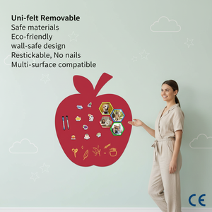 Autocollant mural magnétique Uni-Felt, matériau amovible, moderne, flexible, réutilisable, pour la maison, la salle de classe, la <span class=keywords><strong>chambre</strong></span> d'enfant, anniversaire - Product Image 1