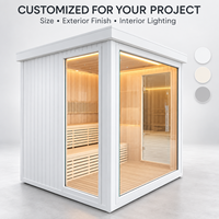 Salle de sauna sur mesure OEM, dimension personnalisée, construite sur mesure pour le repos intérieur, le bien-être et une zone de loisirs confortable