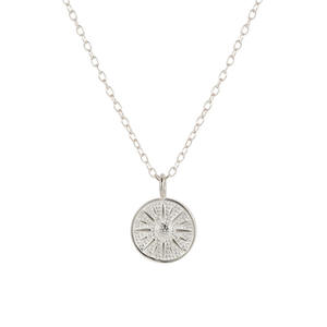 สร้อยคอดอกทานตะวันวินเทจพร้อมจี้สร้อยคอเงิน 925 ชุบทองหรูหราสําหรับผู้หญิงเด็กผู้หญิง - Product Image 2