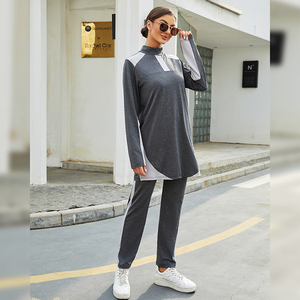 LUOMANTE Ensemble de hauts longs et amples pour l'entraînement musulman Vêtements de sport Modeste Active Running Gym Wear Survêtements pour femme islamique - Product Image 4