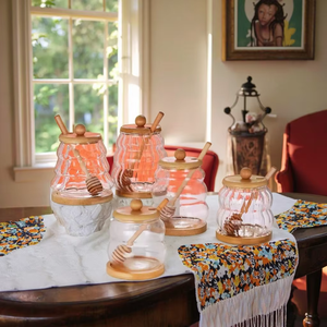 Gran oferta, tarro de cristal redondo para miel, muestra gratis para un almacenamiento eficiente de alimentos en la cocina, especias, encurtidos, mermelada, gelatina, otros condimentos - Product Image 6