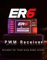   Récepteur PWM ELRS ER4 ER6 ER8GV 2.4G pour pièces de modèles RC d'avions, bateaux et voitures à aile fixe