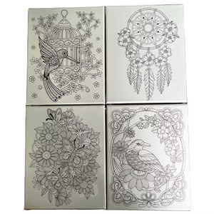 Toile tendue personnalisée imprimée UV, blanche, 380g, en polycoton, épaisseur 1,6 cm, cadre en bois de pin 12x16 pouces, idéale pour la peinture artistique des enfants - Product Image 1