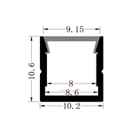 PERFECT ZL-1010 Profil de lentilles LED en alliage d'aluminium linéaire 6063-T5, angle de faisceau 10/30/60/90, service de découpe, usage décoratif