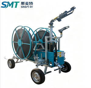 Sistema de Riego con Manguera Retráctil, Mini Equipo de Riego Agrícola Autopropulsado, Bomba Metálica con Control Remoto y Caja de Engranajes Automática - Product Image 4