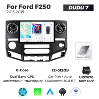 Lecteur multimédia de voiture MEKEDE DUDU7, GPS, autoradio, Car-play, écran tactile vidéo pour Ford F250 12,5 pouces 2013-2015