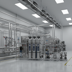 Système d'osmose inverse pour eau saumâtre à TDS élevé 500LPH 1000LPH, installation industrielle de purification d'eau par osmose inverse ISO ROHS - Product Image 2