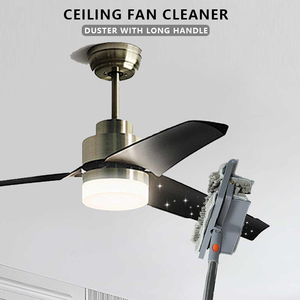 Telescoping 3 in 1 Microfiber Extendable Professional Ceiling Fan Blade <strong>Cleaning</strong> Brush Cleaner <strong>Duster</strong> Mop for Home <strong>Cleaning</strong> - Product Image 5