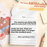 Mini Cuaderno Personalizado con Forma de Dibujo Animado, Diseño de Alta Calidad, Cubierta de Papel, Encuadernación Cosida, Regalo Perfecto para Primaria
