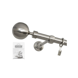Bojanek Ensemble complet de rail de plafond double fenêtre en PVC pour un mouvement fluide des rideaux, rail durable et accessoires de fixation complets - Product Image 1