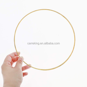 Bagues en métal port-couronne florale, anneaux pour bricolage de couronne, décor de mariage, <span class=keywords><strong>attrape</strong></span>-rêve et suspension murale en macramé, Crafts-15cm - Product Image 6