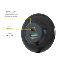 Chargeur de voiture à charge rapide QC3.0 12V-24V, prise USB automobile modifiée 3.1A, adapté aux autocars et aux camping-cars
