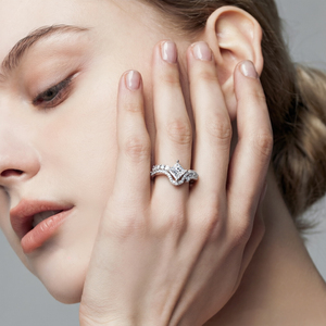 Fabricante de Joyería, Anillo de Compromiso de Plata de Ley 925 con Circonita Cúbica de Corte Princesa, Personalizable con Logotipo o Muestras, para Mujer - Product Image 4