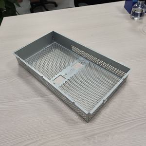 Support en tôle d'alliage d'aluminium galvanisé par lots, support d'oxydation par pulvérisation CNC, structure en maille de dissipation thermique, coque - Product Image 3