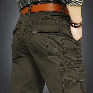 Pantaloni <span class=keywords><strong>Cargo</strong></span> da <span class=keywords><strong>Uomo</strong></span> Personalizzati all'Ingrosso, Casual, Dritti, con Ricamo, per Escursionismo e Campeggio, a Vita Media - Product Image 2