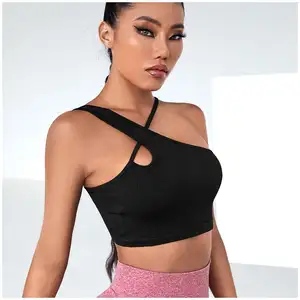 Soutien-gorge de sport dégagement à bretelles fines vente en gros short de yoga à fermeture éclair sur le devant Sexy High Impact 2023 soutien-gorge de sport unique à fermeture éclair sur le devant